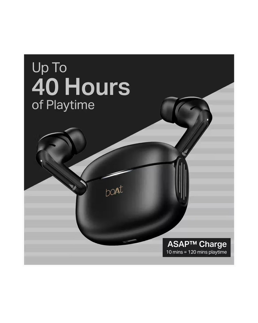 boAt Airdopes 219 TWS Earbuds With Mic 40Hrs Playback ENx Tech Bluetooth v5.4 IPX4