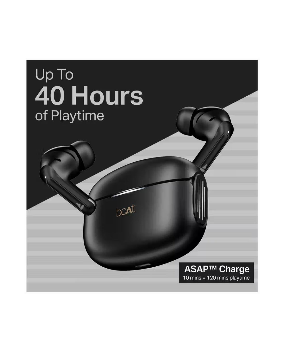 boAt Airdopes 219 TWS Earbuds With Mic 40Hrs Playback ENx Tech Bluetooth v5.4 IPX4