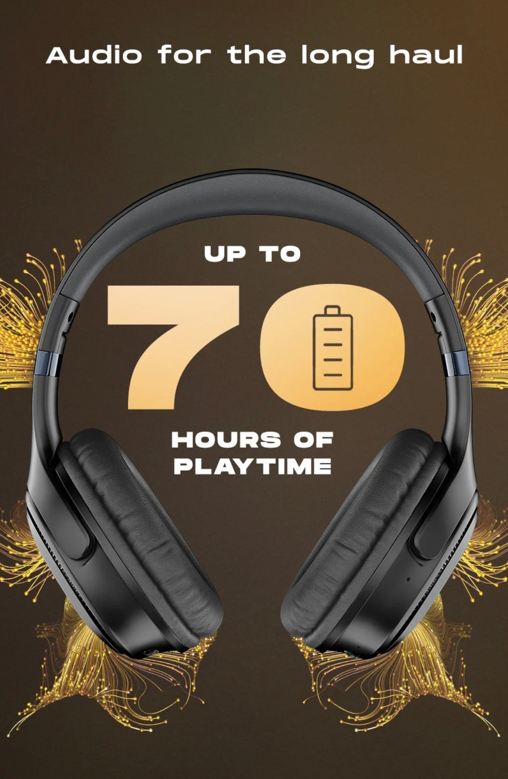 NOISE Airwave Max 3 Truly Wireless Headphones 70Hrs Playtime Deep Bass Bluetooth 5.3