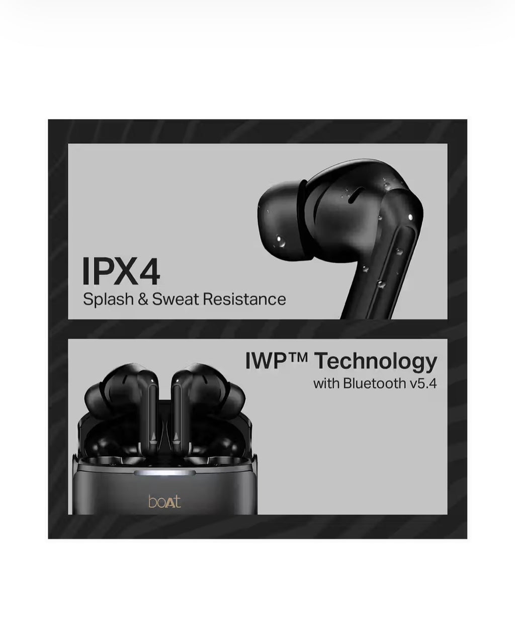 boAt Airdopes 219 TWS Earbuds With Mic 40Hrs Playback ENx Tech Bluetooth v5.4 IPX4