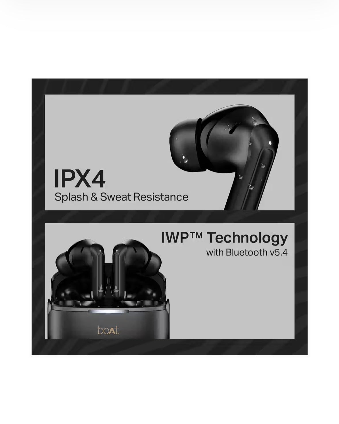 boAt Airdopes 219 TWS Earbuds With Mic 40Hrs Playback ENx Tech Bluetooth v5.4 IPX4