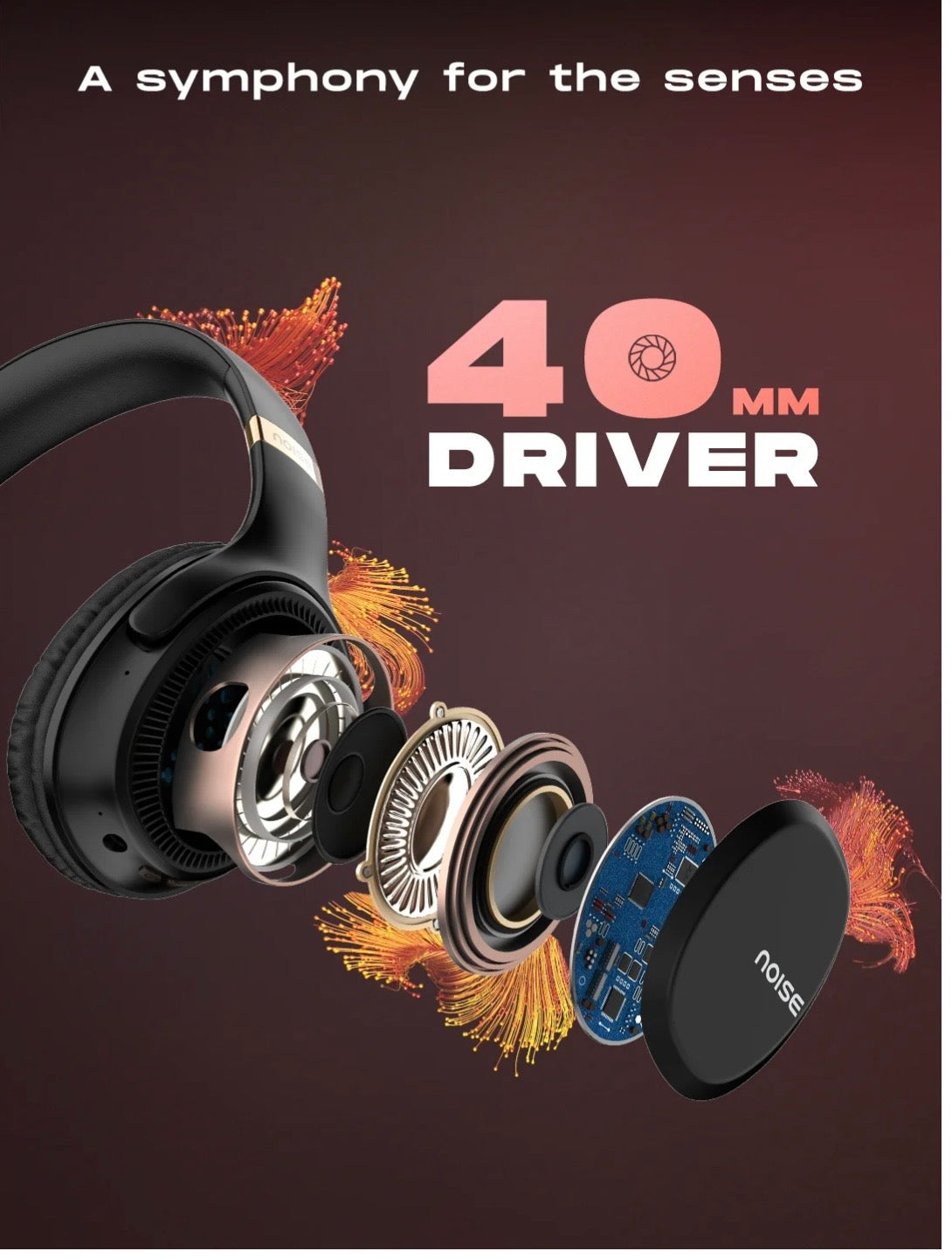 NOISE Airwave Max 3 Truly Wireless Headphones 70Hrs Playtime Deep Bass Bluetooth 5.3